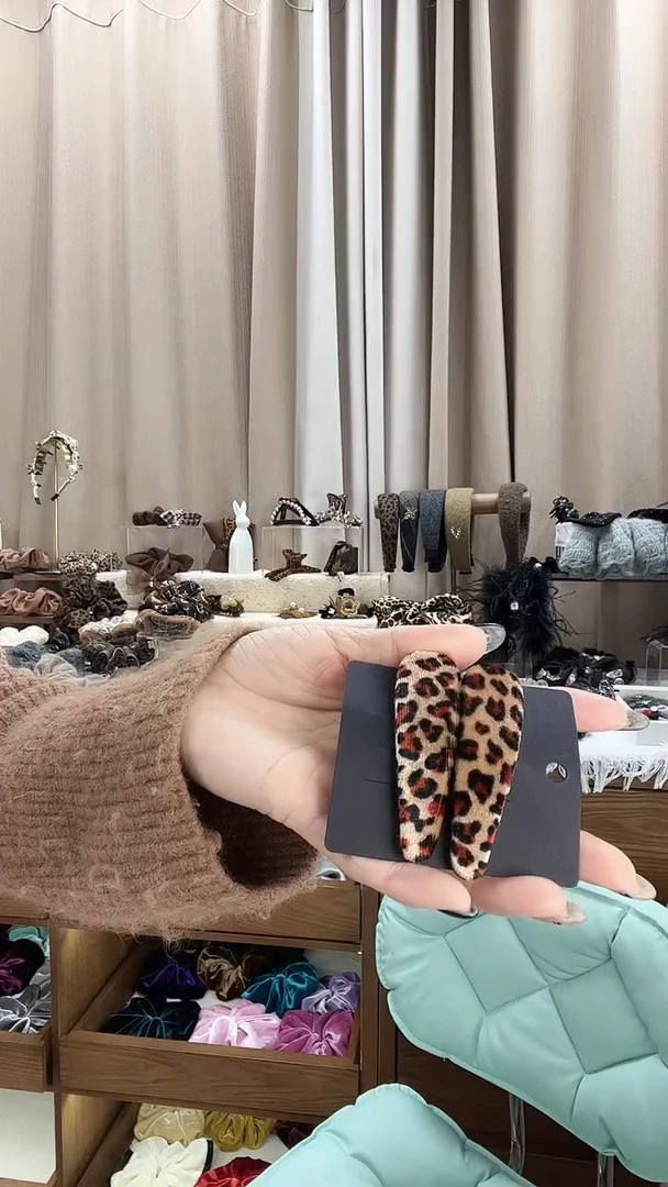 非金属布艺发饰一对