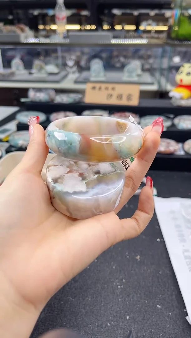 未镶嵌手镯石英质玉58-60圈口（赠品镯心）S9813