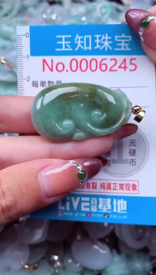 吊坠(不含链)未镶嵌翡翠6245