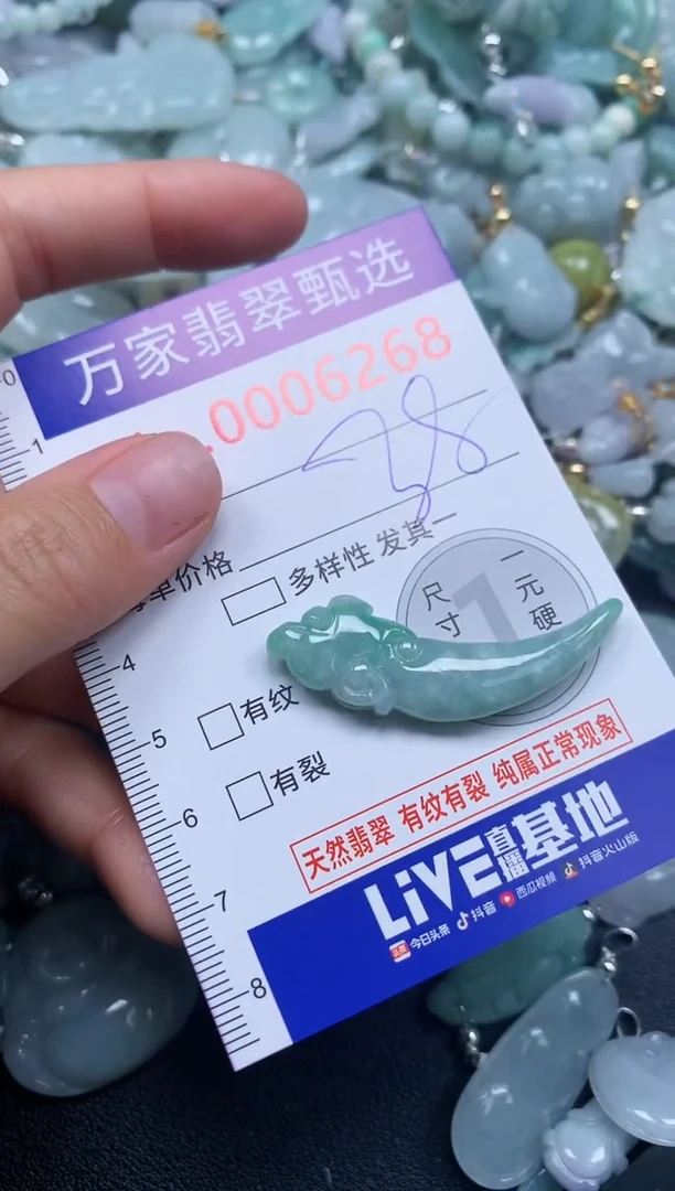 吊坠(不含链)未镶嵌翡翠6268