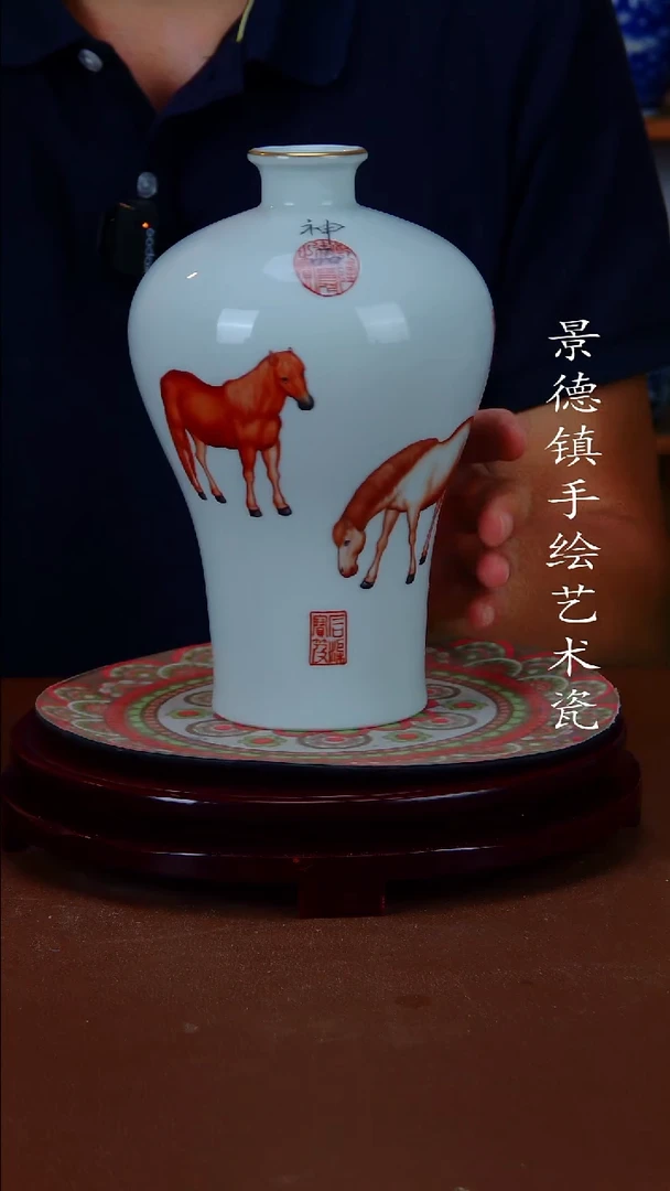 现代景德镇手工手绘陶瓷摆件67