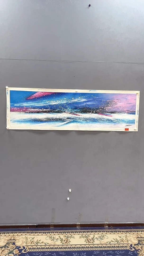 国画杨风顺绘画6pc油画山水紫P