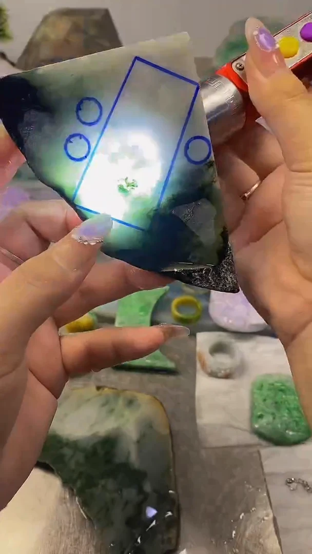 翡翠散珠未镶嵌天然缅甸翡翠A货949