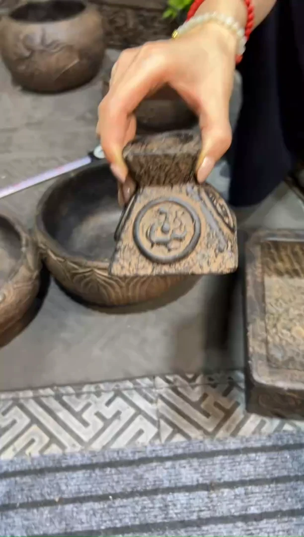 陶土【火山泥】四灵烛台