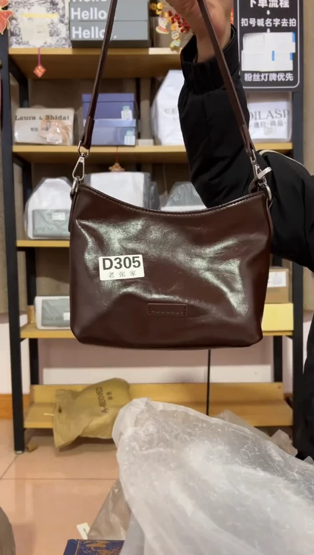 小牛剖层皮革老张家女包305