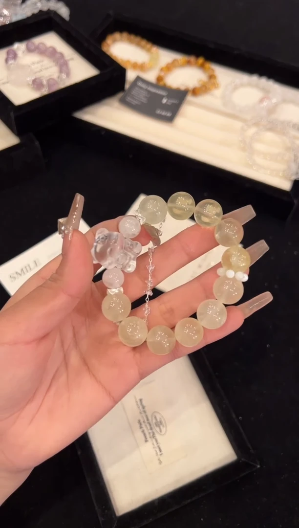 【闪购商品】水晶手链合金柠檬阿赛手链x1126