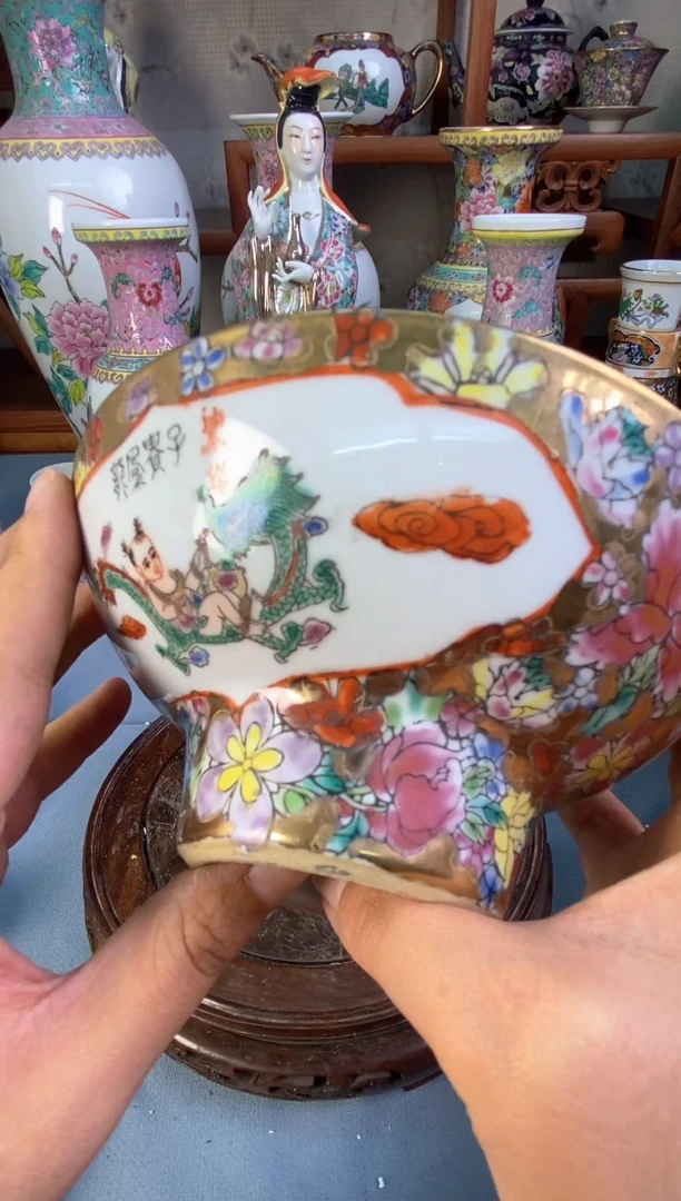 瓷片微瑕慎拍景德镇窑老厂瓷器单件