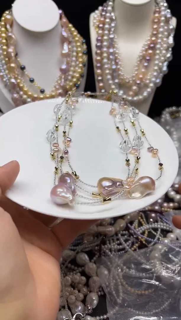 淡水珍珠未镶嵌颈饰多人