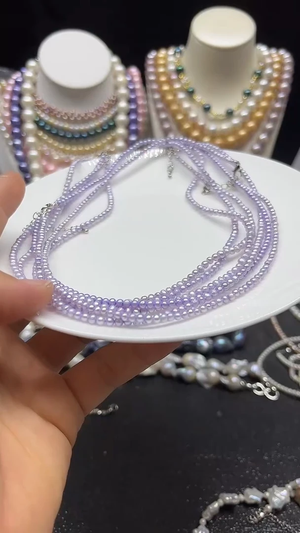 淡水珍珠未镶嵌颈饰多人