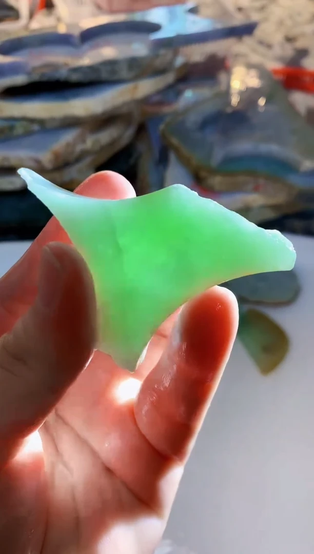 【闪购商品】翡翠未镶嵌颈饰0韩0翡翠珠412