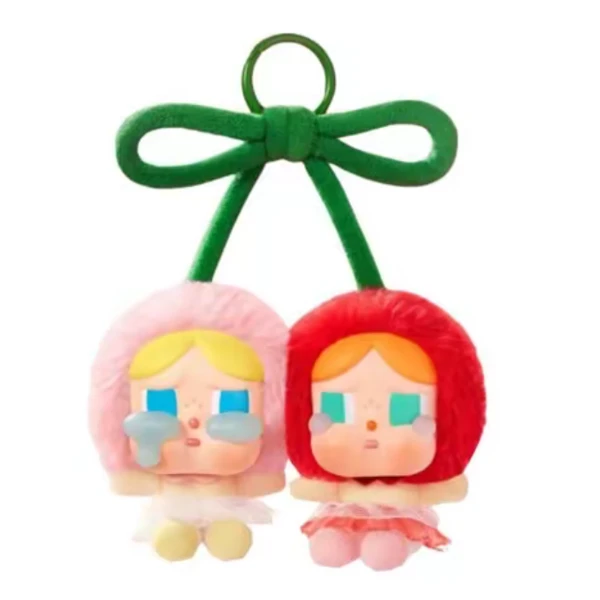 POP MART/泡泡玛特CRYBABY 爱神的眼泪系列搪胶毛绒吊卡甜在一起