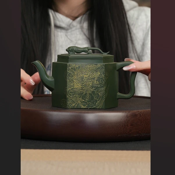 1224 YHJ民国绿一路豹发壶