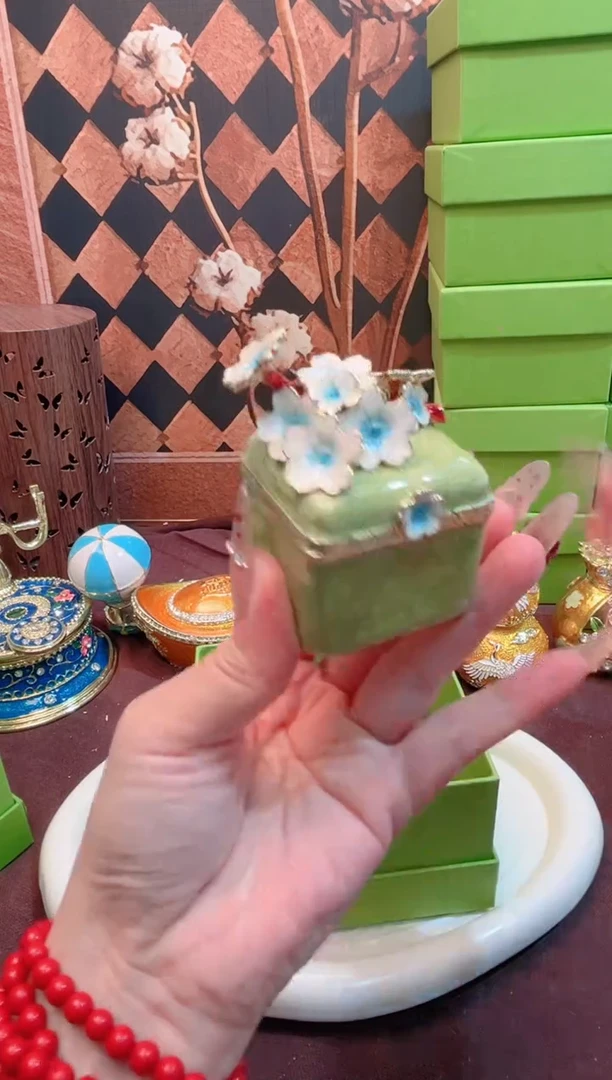 锌合金珐琅首饰盒默认微瑕拆盒不退～