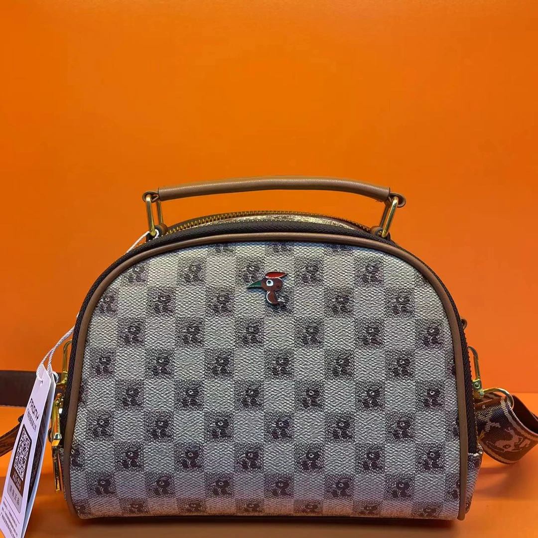 【长24*高18*宽12】香港喜伴啄木鸟时尚潮流新款手提包单肩斜挎包