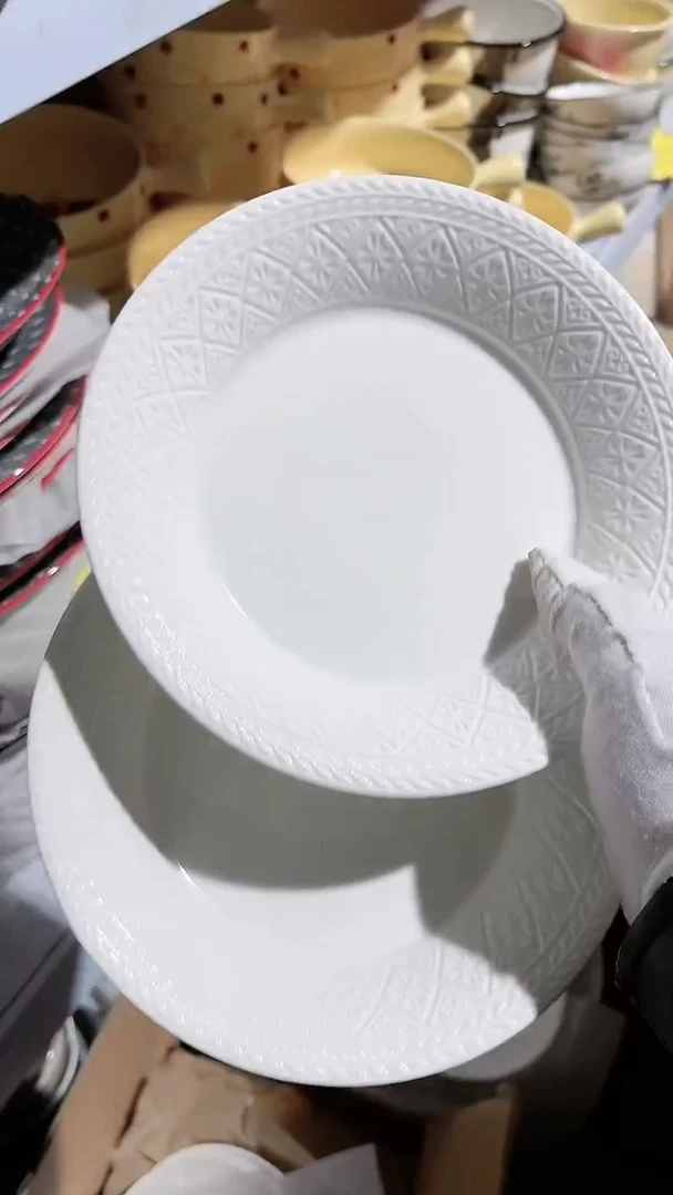 【闪购商品】瓷片2个菱形深盘 微瑕凑满20元包邮