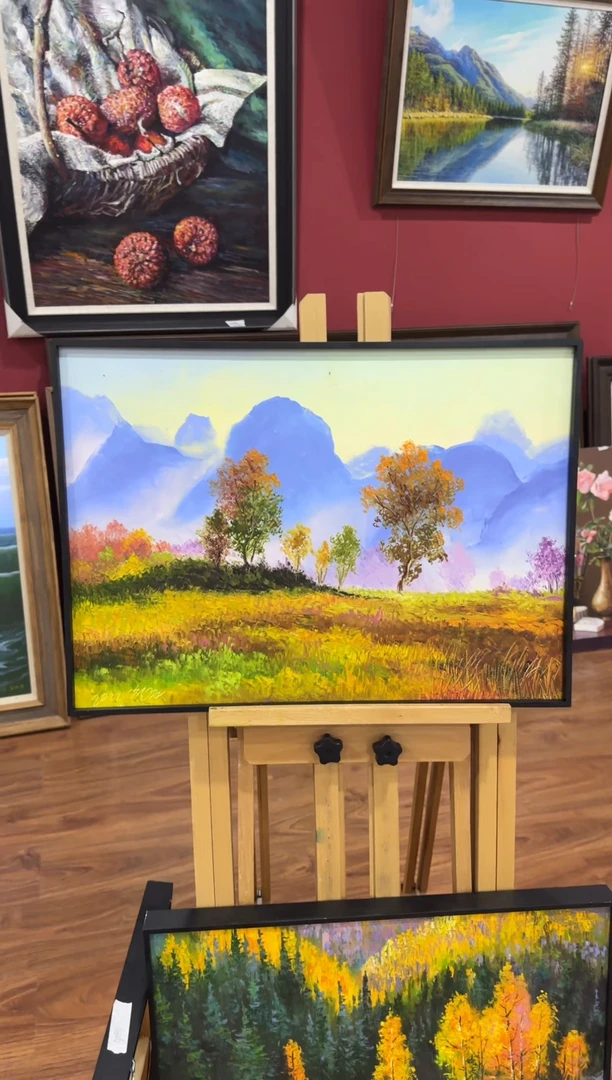 油画 纯手绘油画 带装裱