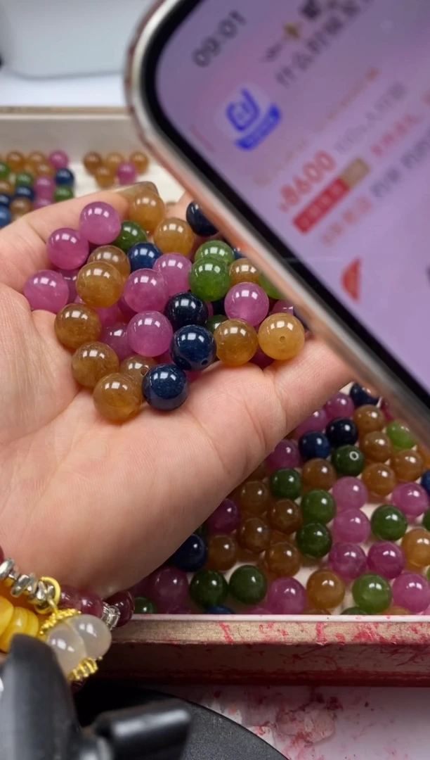 【闪购商品】碧玺颈饰未镶嵌w24碧玺10mm*20颗