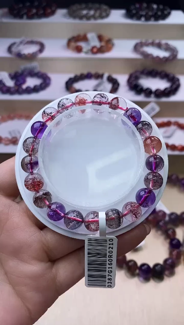 【闪购商品】水晶手链未镶嵌黑加仑超七9m+