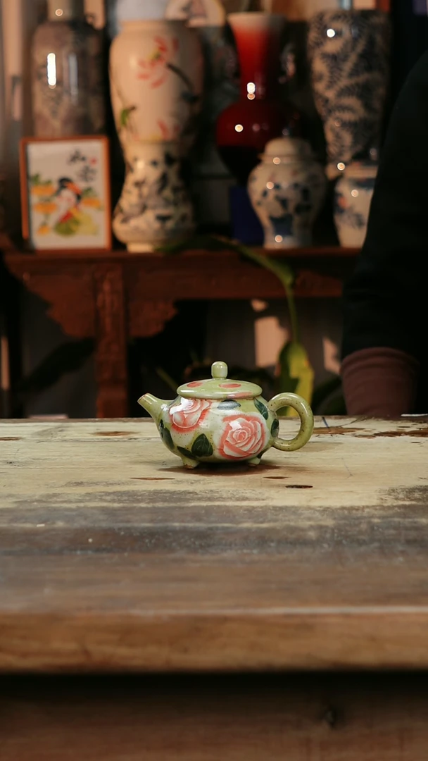 【闪购商品】瓷片景德镇纯手工釉下彩精品花瓶