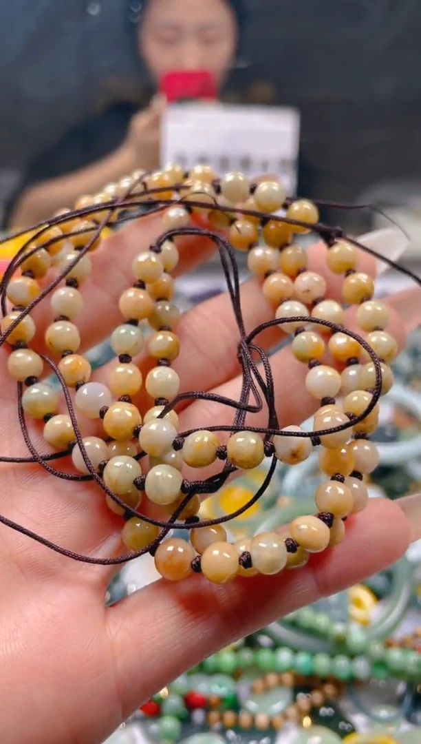 【闪购商品】翡翠颈饰未镶嵌6-7MM/Y/翡翠A货一图一物