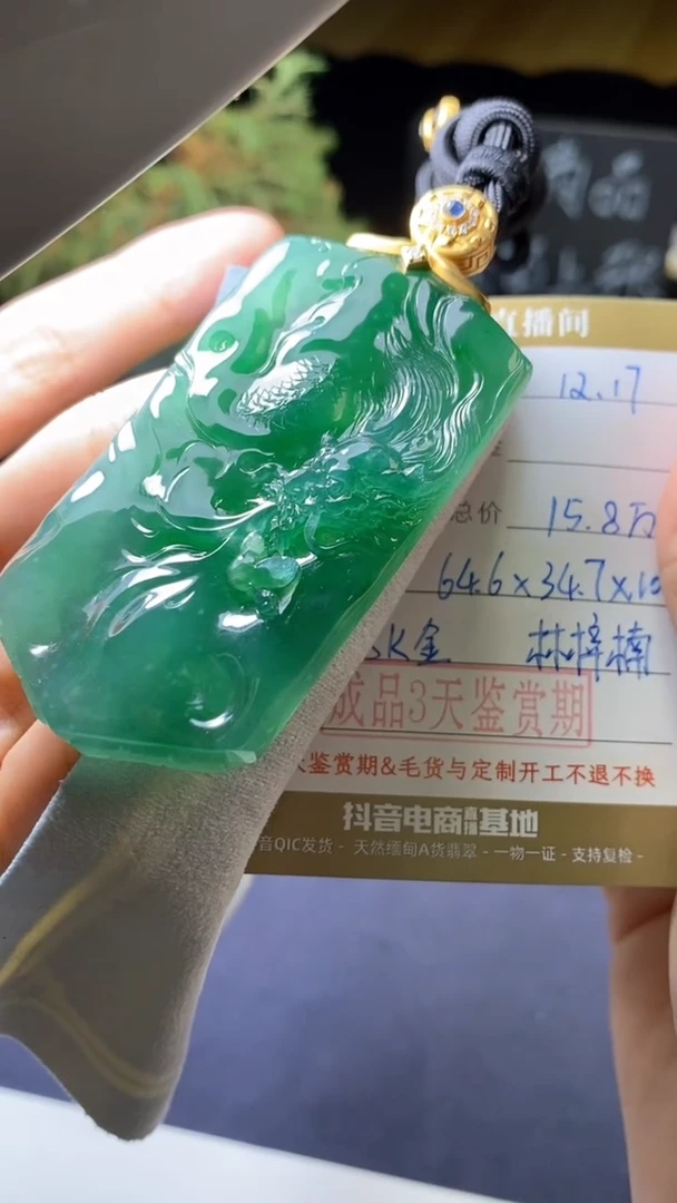 颈饰未镶嵌翡翠挂饰