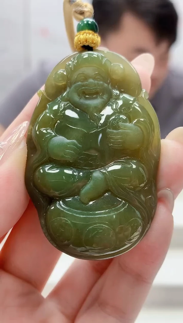 定制翡翠未镶嵌5060jw-毛货挂件96