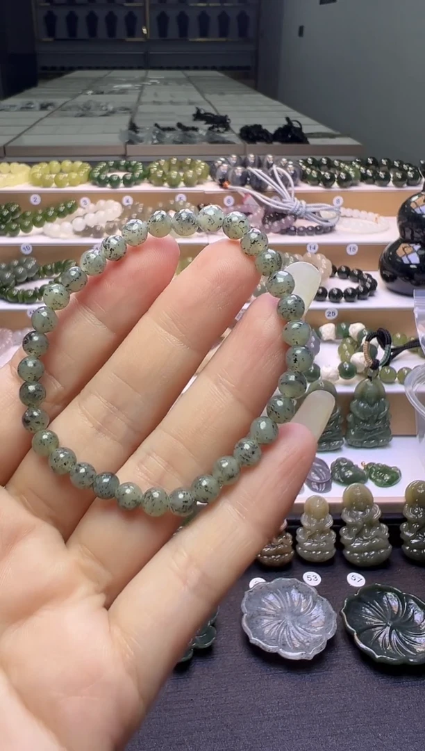 未镶嵌手串和田玉181号链接卡5mm