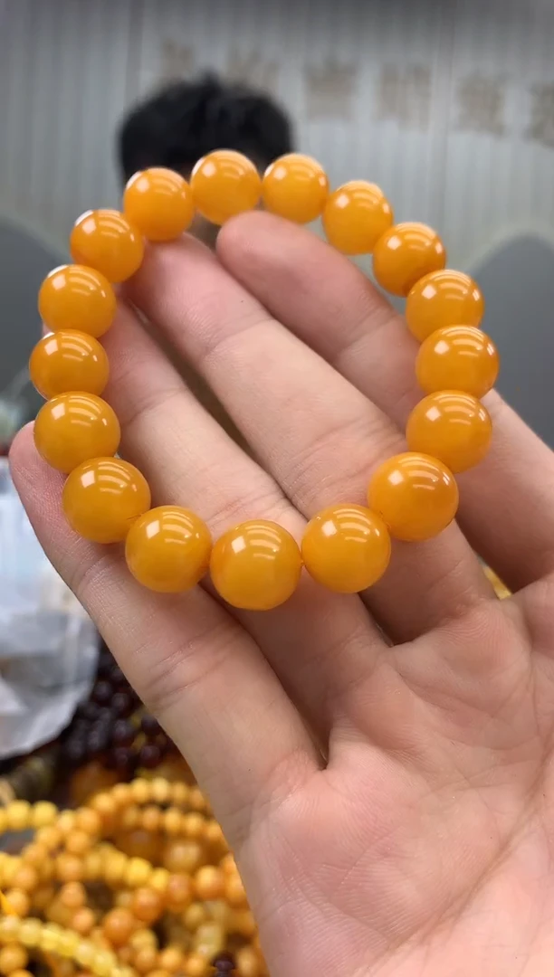 裸石蜜蜡未镶嵌手串