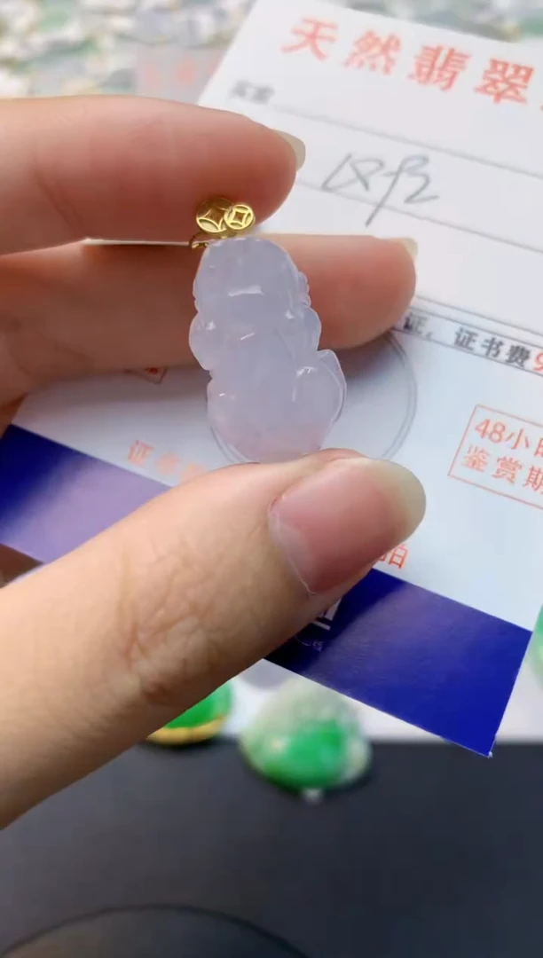 颈饰未镶嵌翡翠天然缅甸A货翡翠