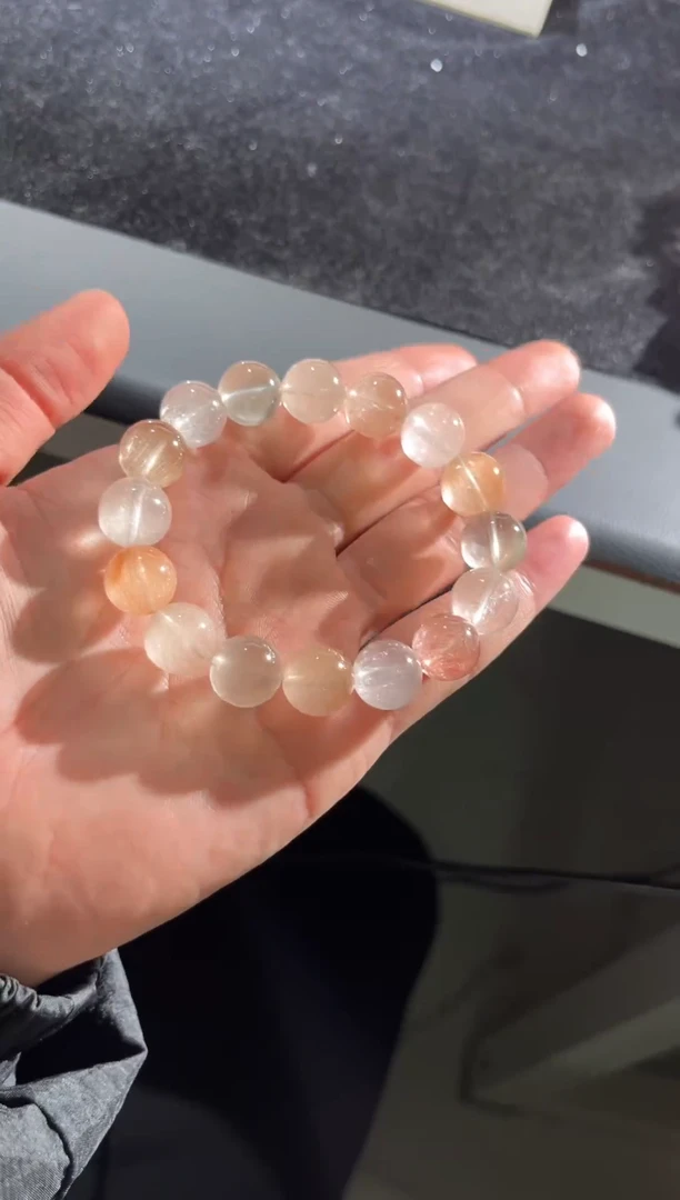 未镶嵌手串水晶6彩兔毛出厂价默认微瑕12+