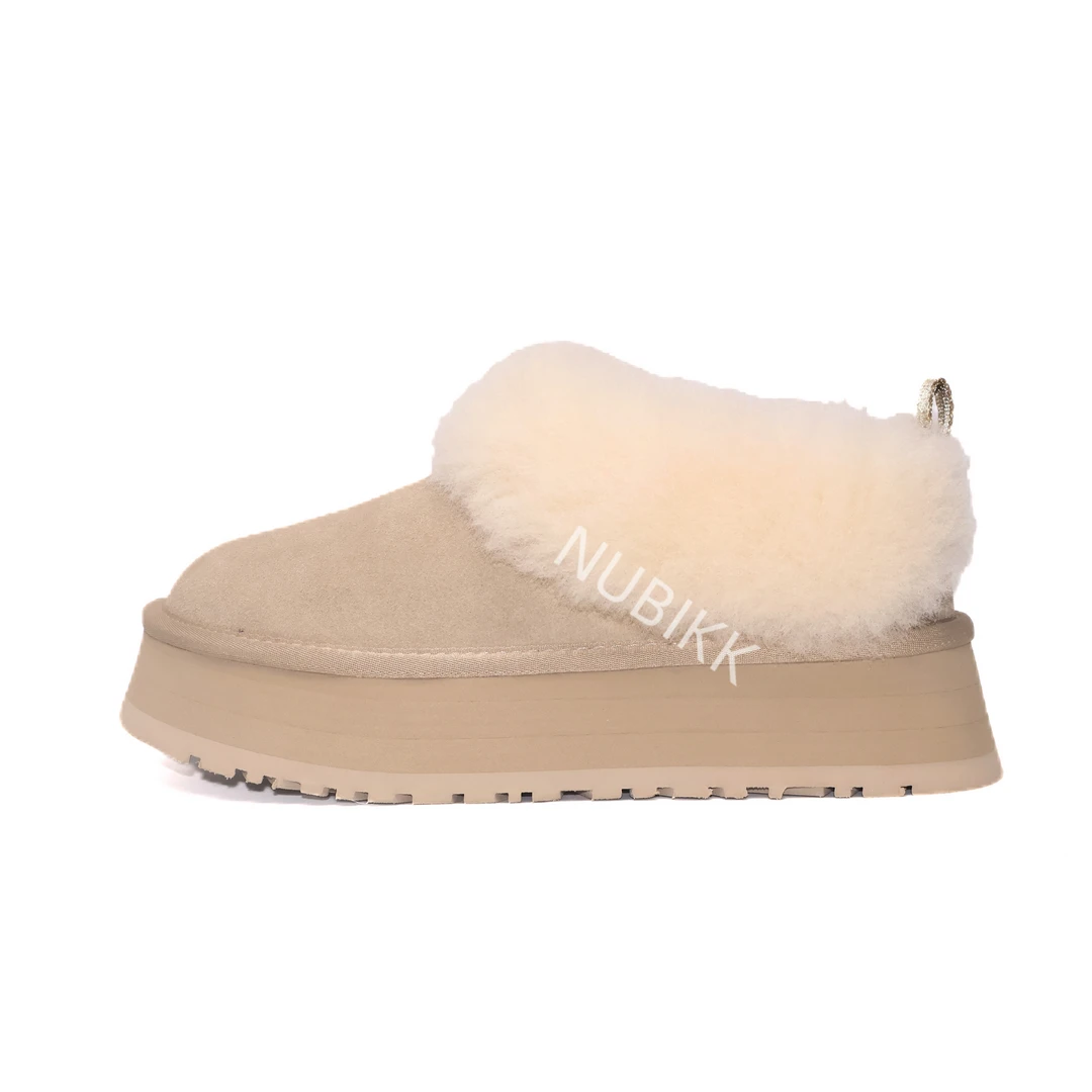 NUBIKK U家冬季厚底防滑一脚蹬短筒雪地靴