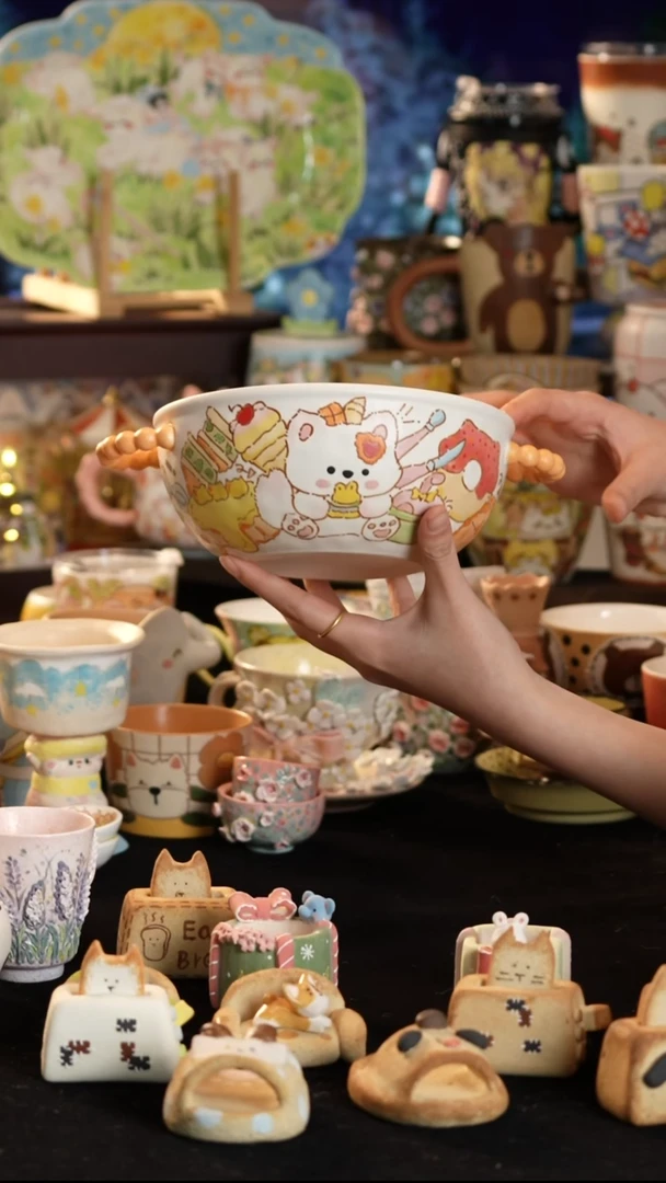 其他陶景德镇釉下彩手绘设计师款陶瓷