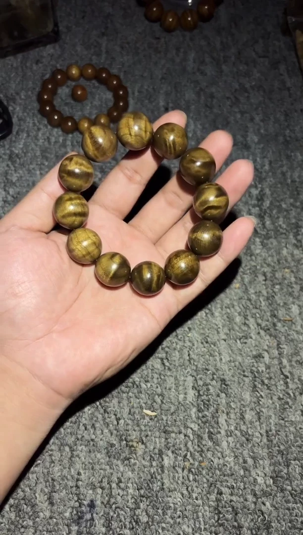 手串/手链楠木（金丝楠）阴沉金丝楠2.0二黄料120