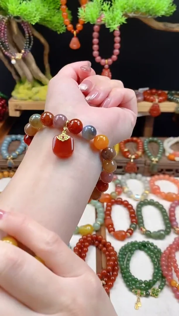 未镶嵌玛瑙手饰多宝无事牌