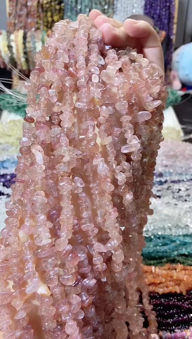 未镶嵌珠宝半成品水晶草莓晶
