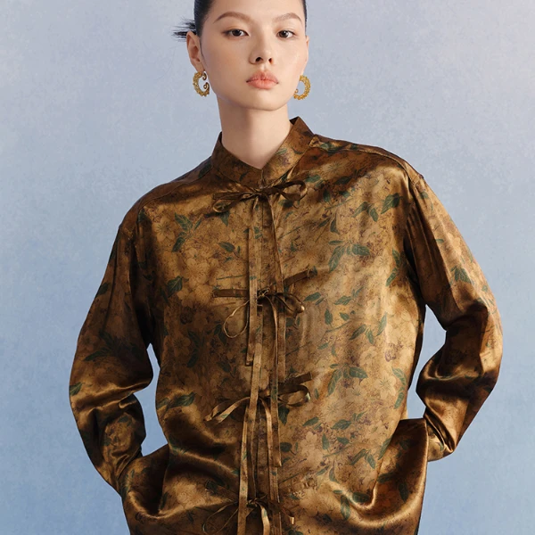 姝繁 新中式花色上衣女高贵上档次 SUWFA1N666