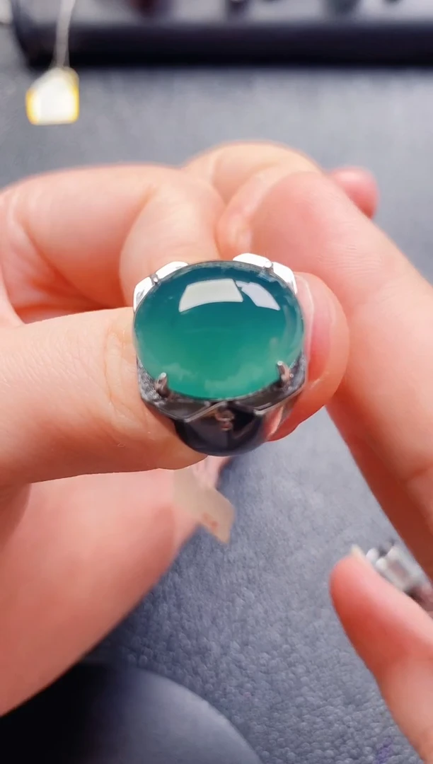 银S925镶嵌戒指翡翠1111