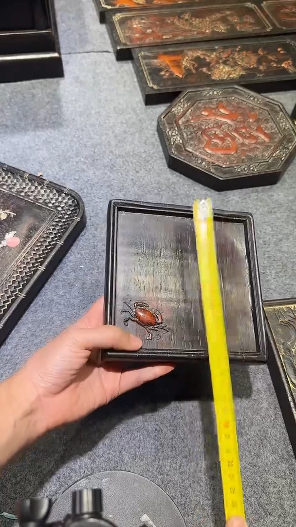 香榧木紫檀拆件雕刻板以直播间实物为准