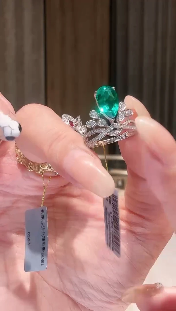 铂Pt950镶嵌戒指钻石AY0437-PT-