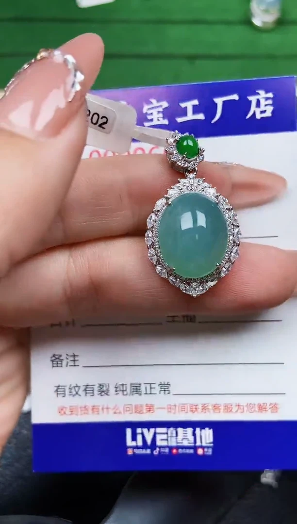 【闪购商品】翡翠颈饰银S925镶嵌0662