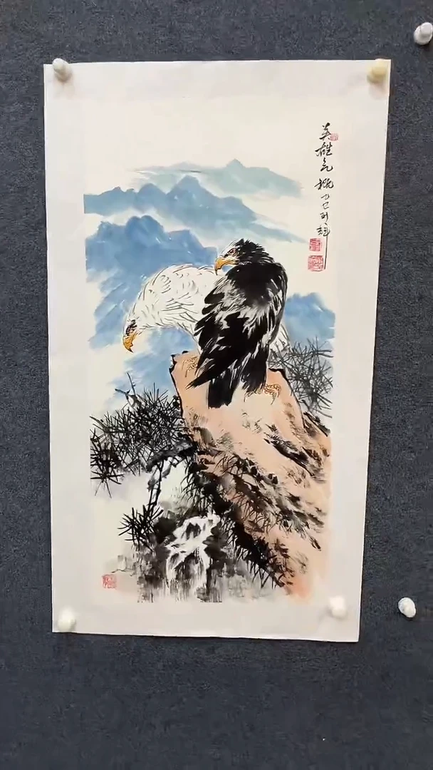 国画7.27-颜新辉-三尺-英雄气概