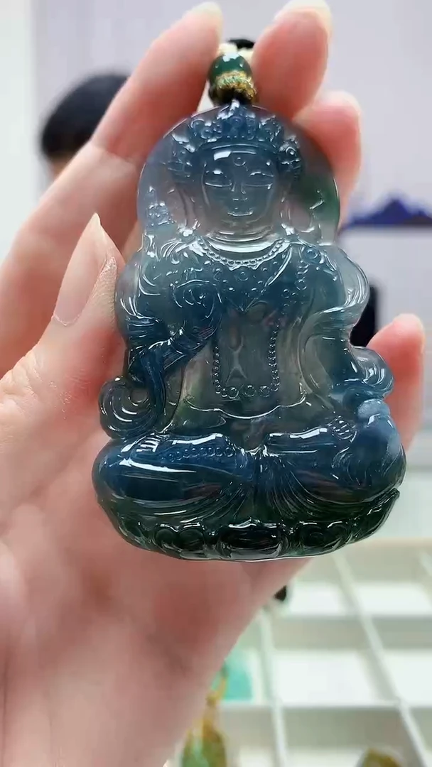 定制翡翠未镶嵌4898zm-毛货挂件118观音