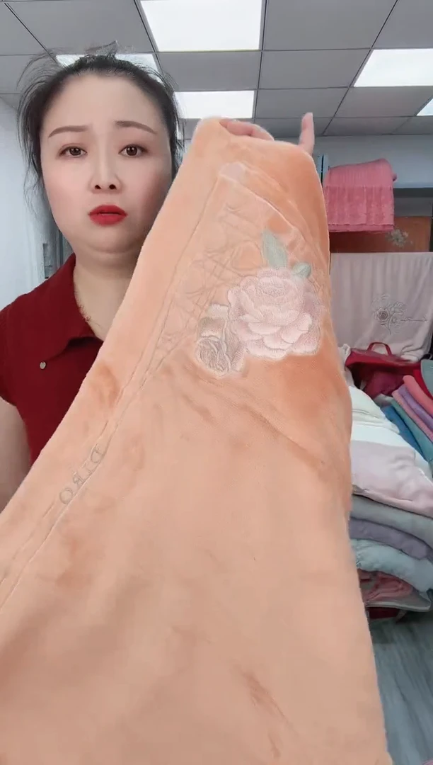 聚酯纤维聚酯纤维四件套  桔色 慧