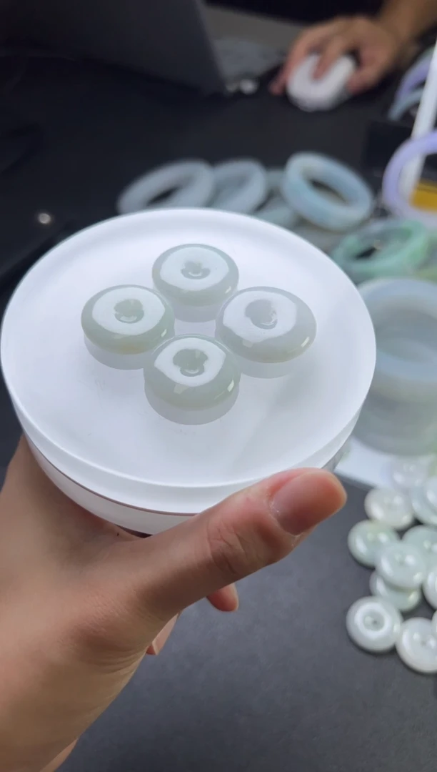 翡翠未镶嵌吊坠(不含链)平安扣FL03@CP多样性发其一配绳