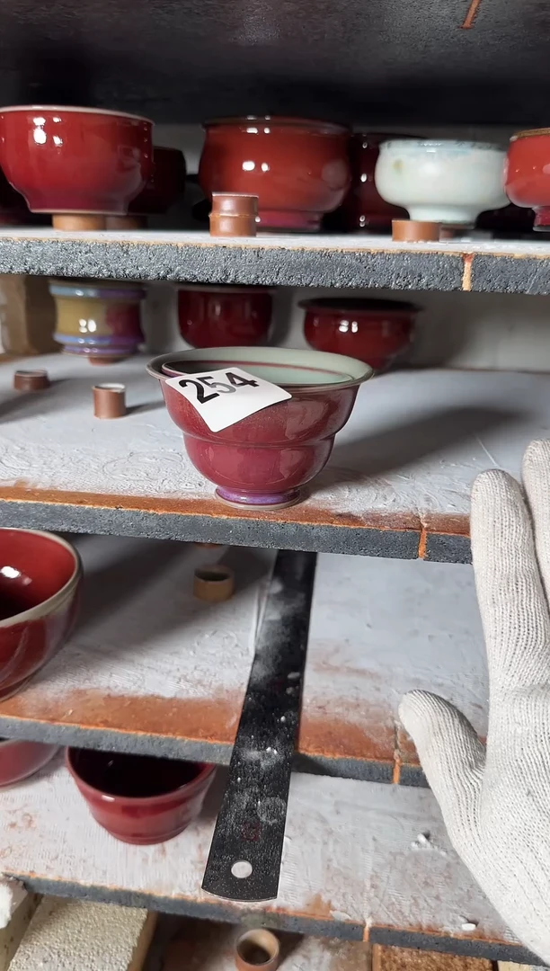 盖碗钧瓷蘭山窑 手作器物254 全品