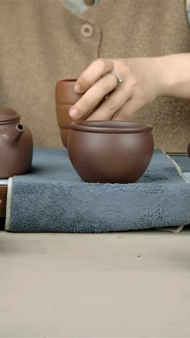 茶壶紫砂底槽清大杯子