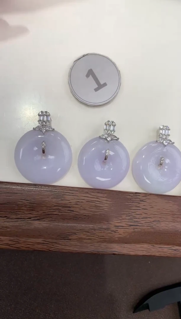 颈饰银S925镶嵌翡翠天然缅甸a货翡翠(多样性发其一