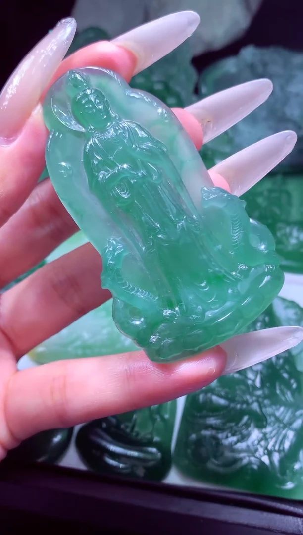 未镶嵌定制翡翠用****6天然缅甸翡翠A货毛货吊坠