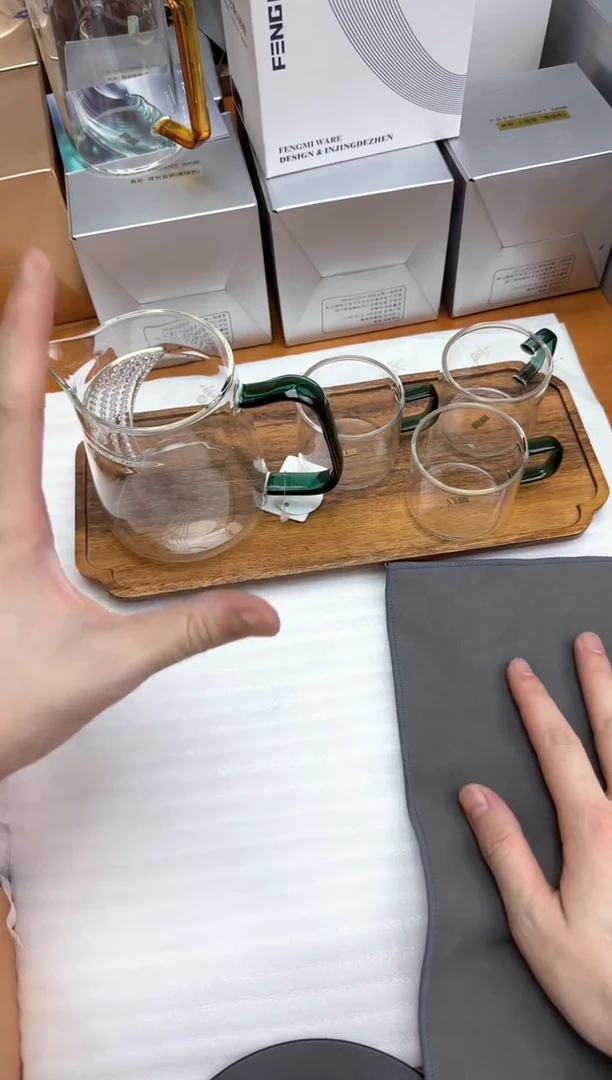 风谜新月茶器墨绿+风谜臻悦杯墨绿