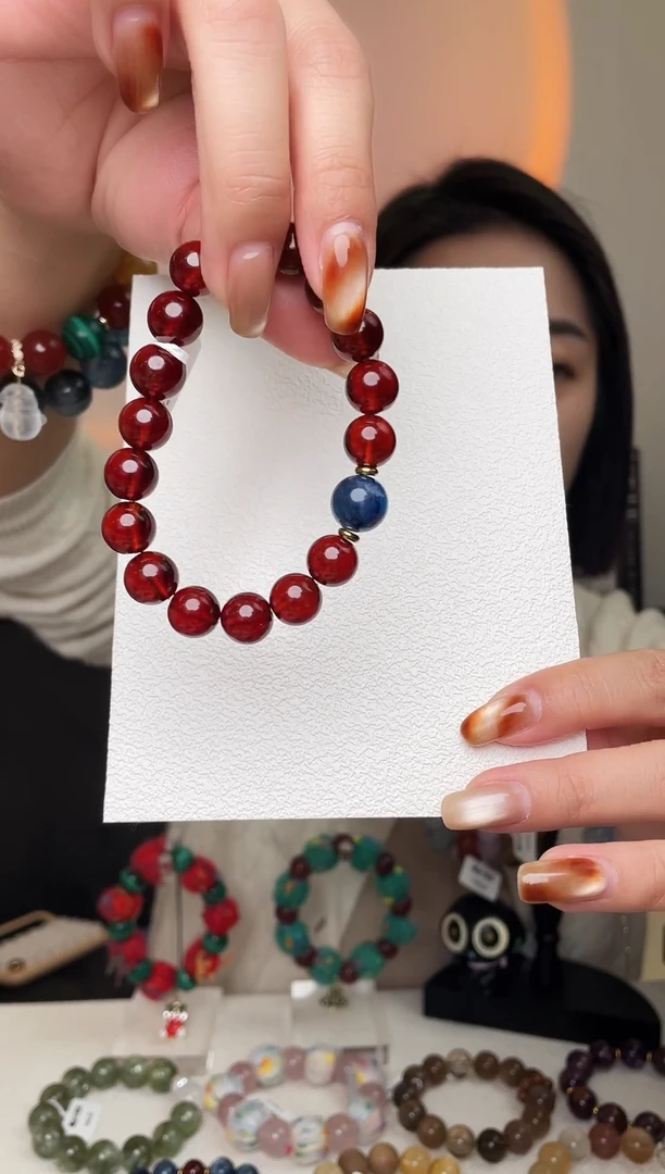 未镶嵌手链水晶石榴石手串，拍10单发整串，拍错发单珠